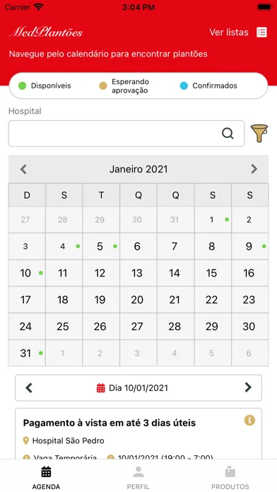 Screenshot di MedPlantões - Plantões Médicos