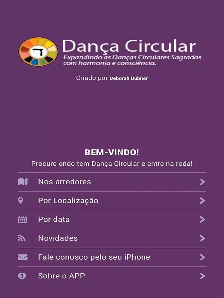 Capturas de tela do Dança Circular iPad 