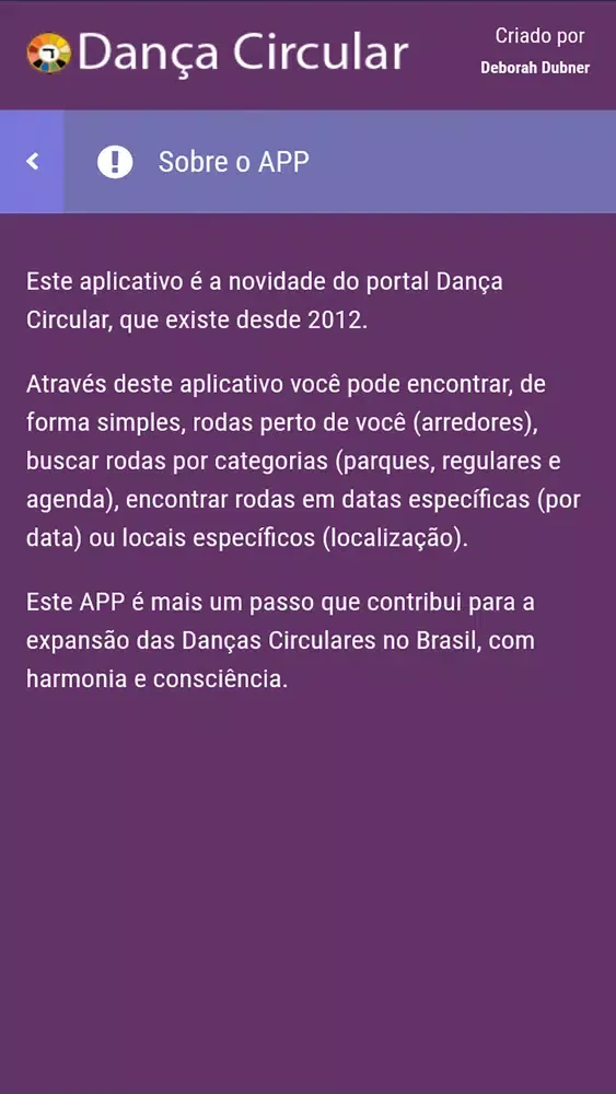 Capturas de tela do Dança Circular