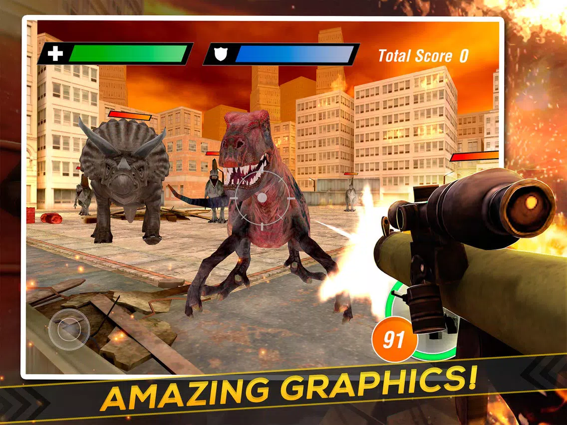 Dino Shooter: The Jurassic Hunter iPad 應用截圖