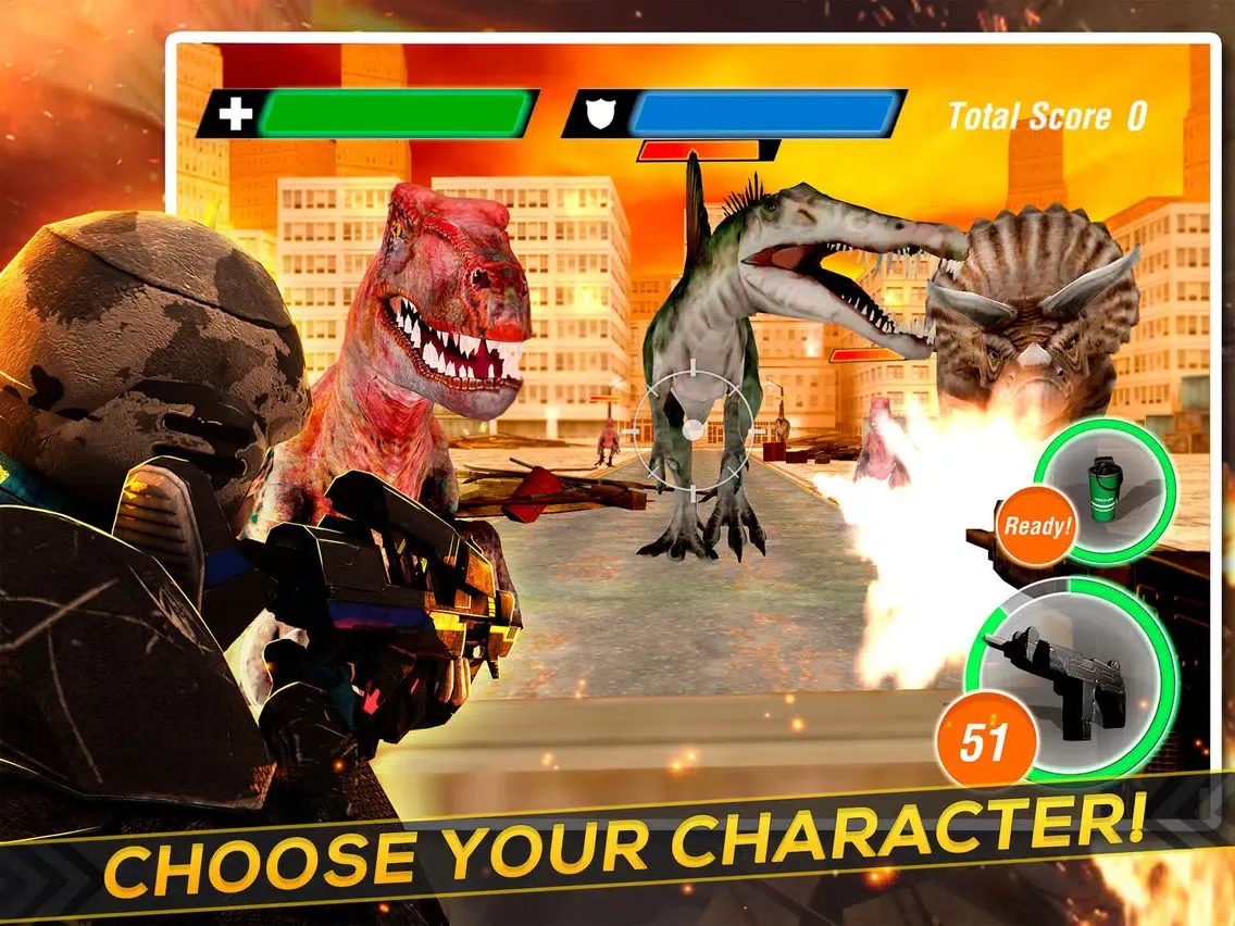Tangkapan layar Dino Shooter: The Jurassic Hunter iPad 