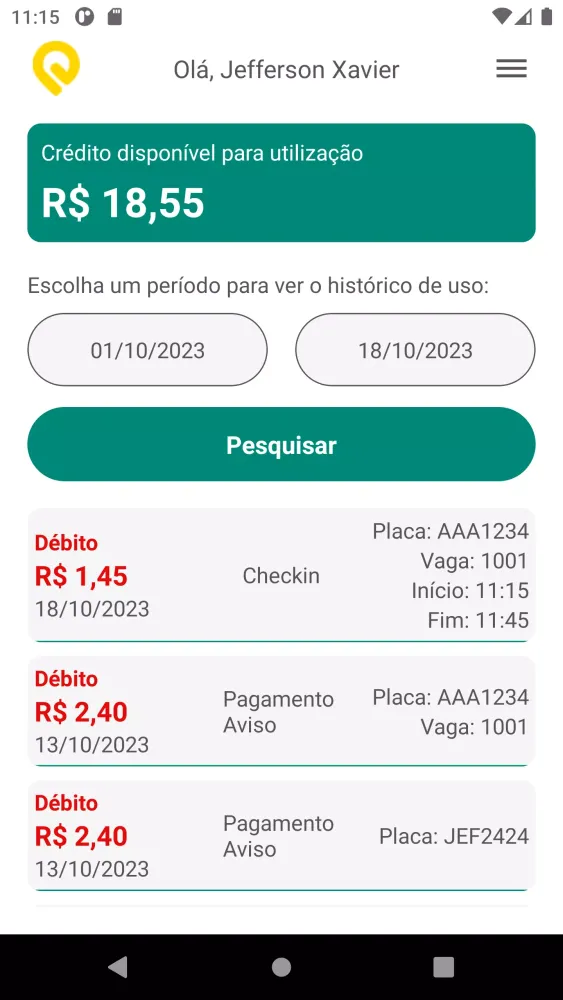 Capturas de pantalla de EXP Smart Parking