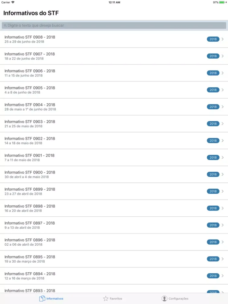 صور Informativos do STF | Supremo iPad 