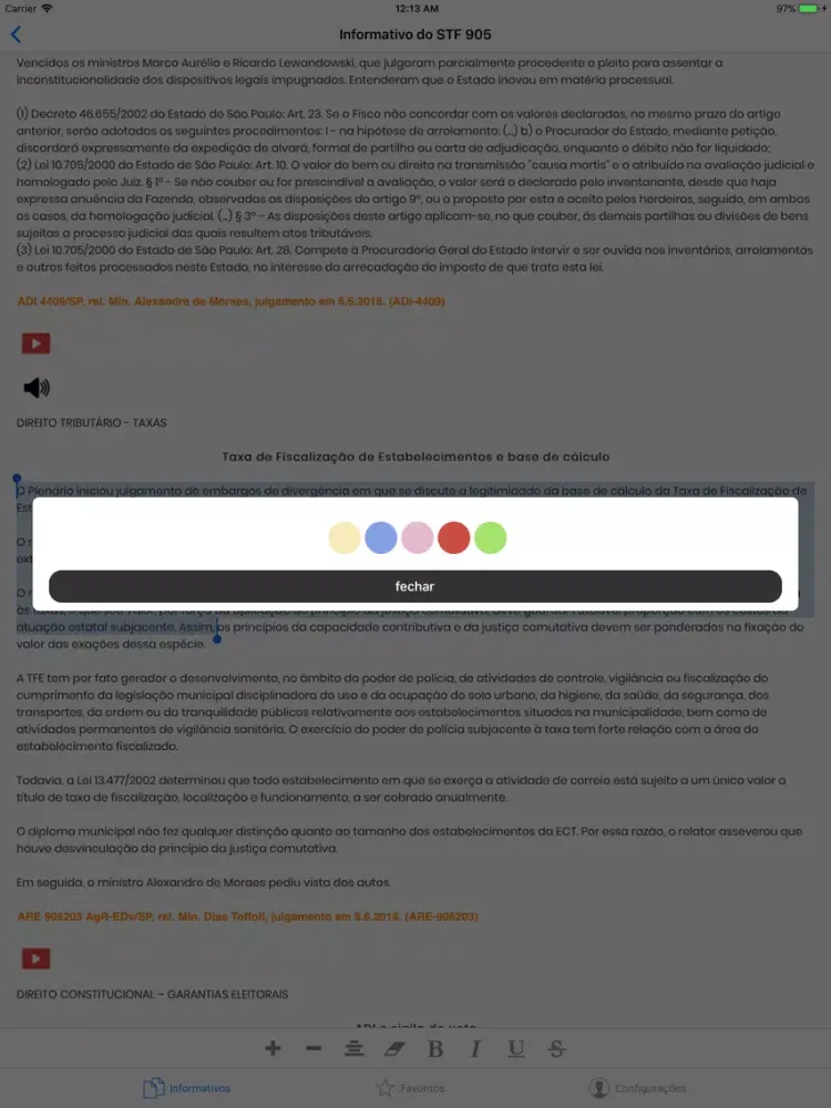 صور Informativos do STF | Supremo iPad 
