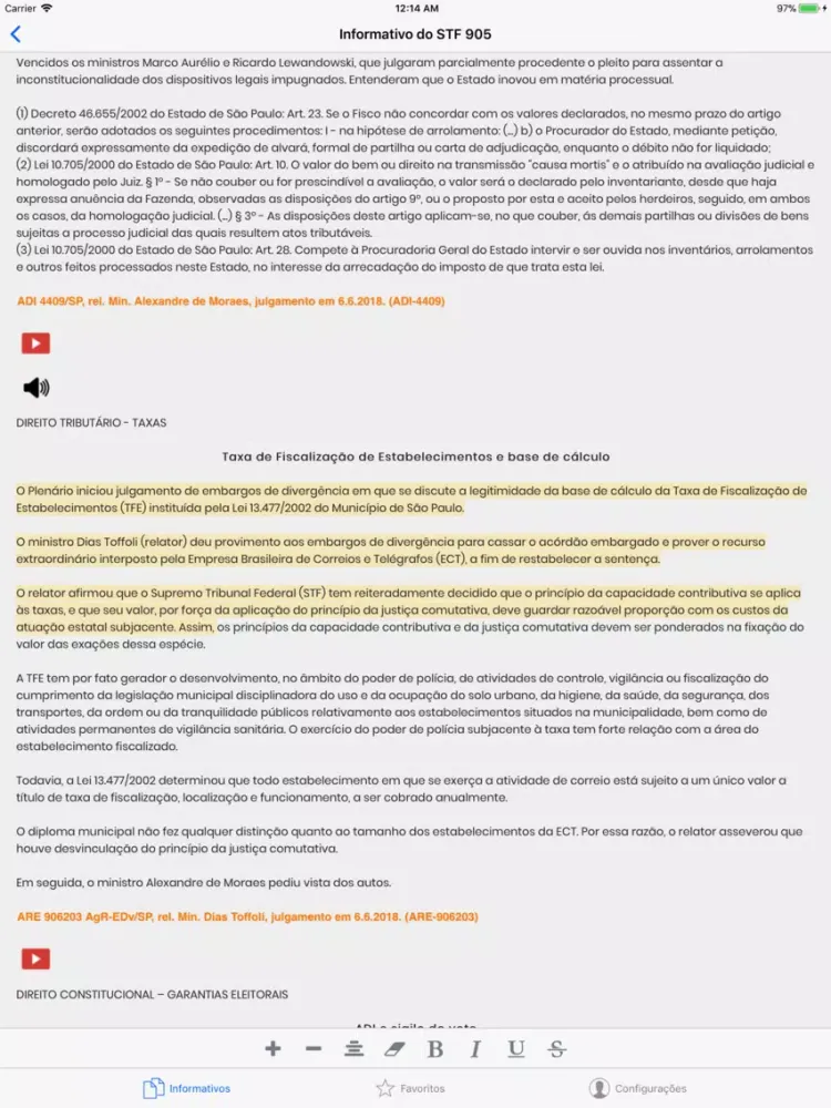 صور Informativos do STF | Supremo iPad 