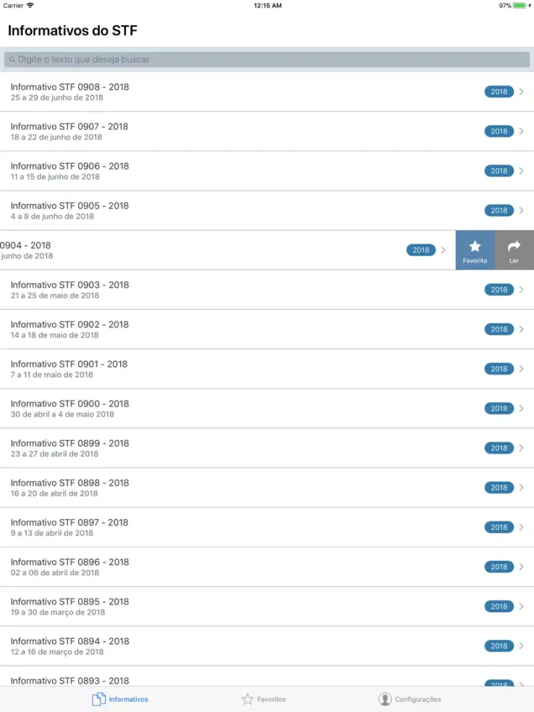 صور Informativos do STF | Supremo iPad 