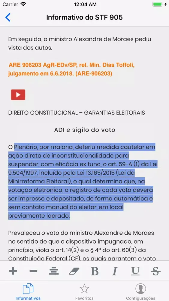 صور Informativos do STF | Supremo