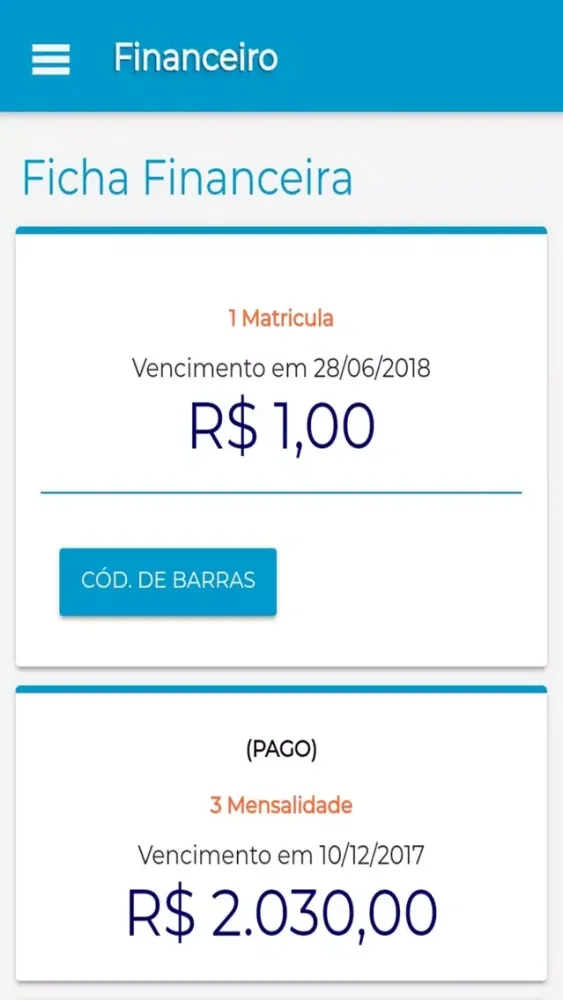 Captures d'écran de Minha Escola App