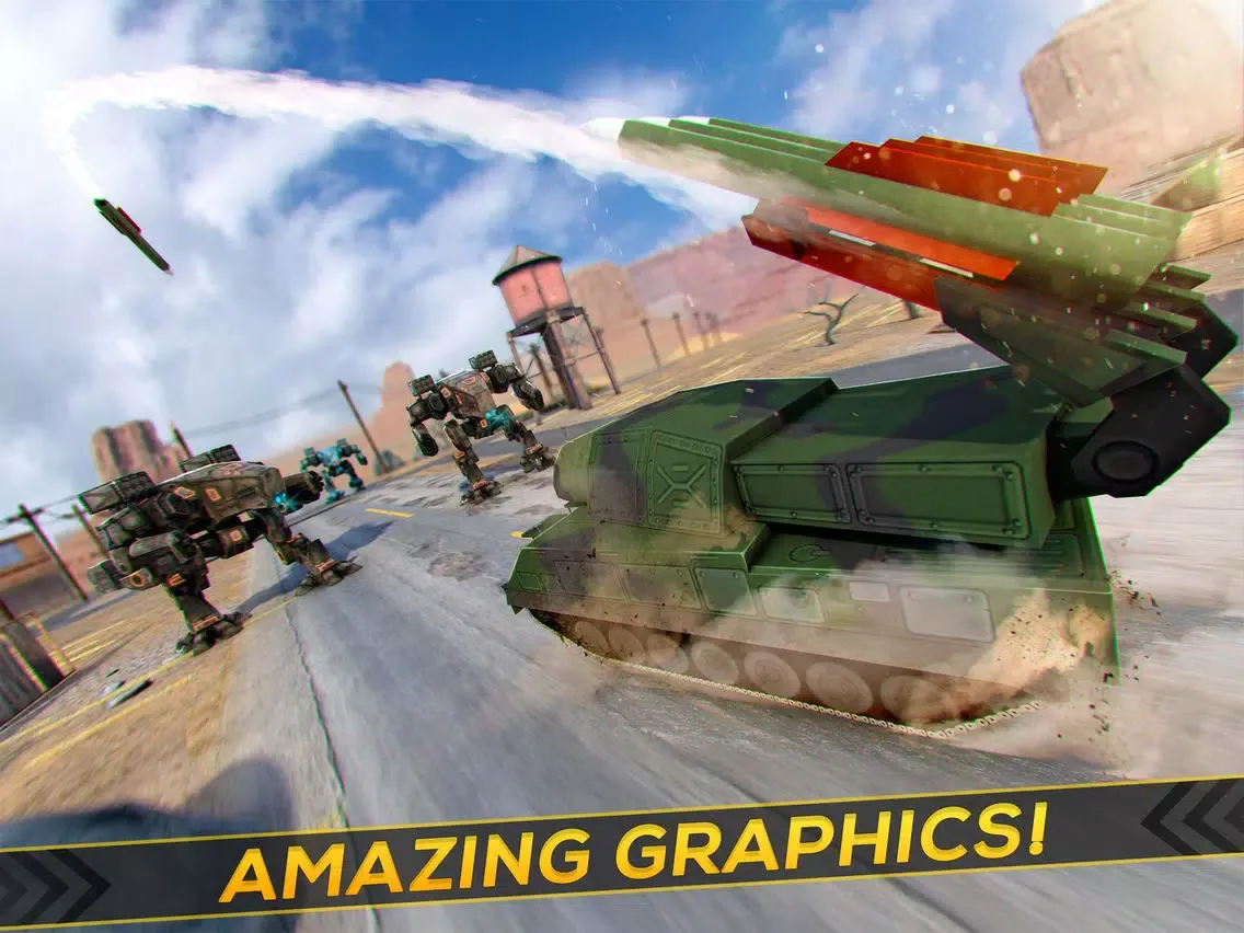 Скриншоты Massive Tank War | Robot World Domination Game iPad 