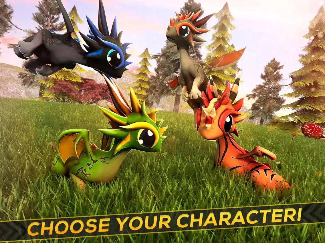 Tangkapan layar My Baby Pet Dragon: The Little Run vs Puppies iPad 