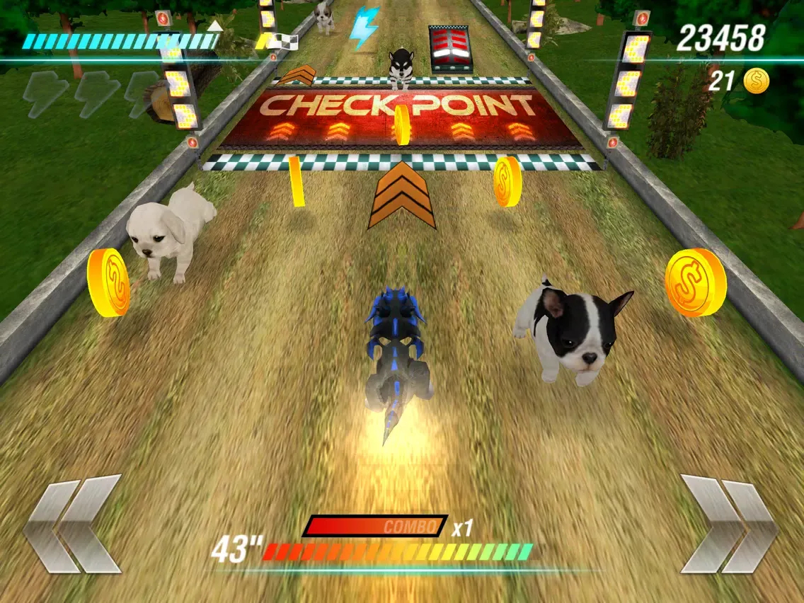 Tangkapan layar My Baby Pet Dragon: The Little Run vs Puppies iPad 
