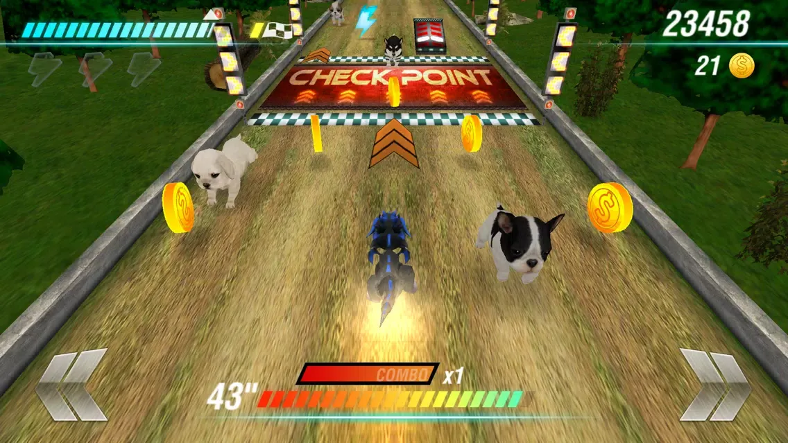 Tangkapan layar My Baby Pet Dragon: The Little Run vs Puppies