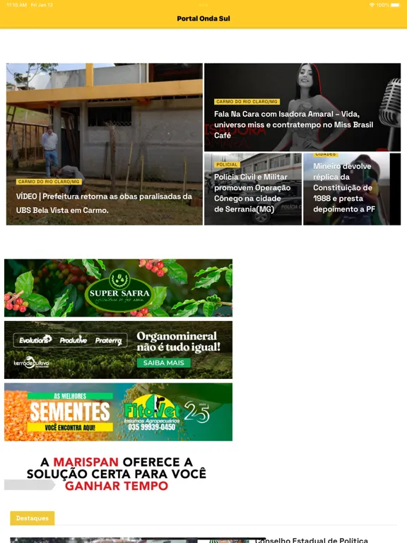 صور Onda Sul - Portal de Notícias iPad 