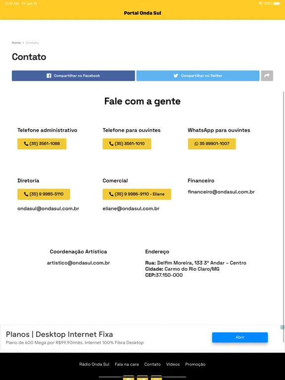 صور Onda Sul - Portal de Notícias iPad 
