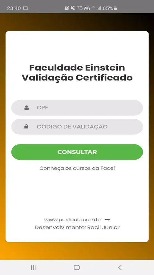 Faculdade Einstein स्क्रीनशॉट