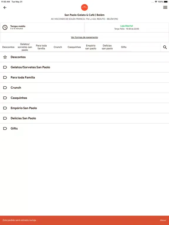 ภาพหน้าจอของ San Paolo Gelateria iPad 