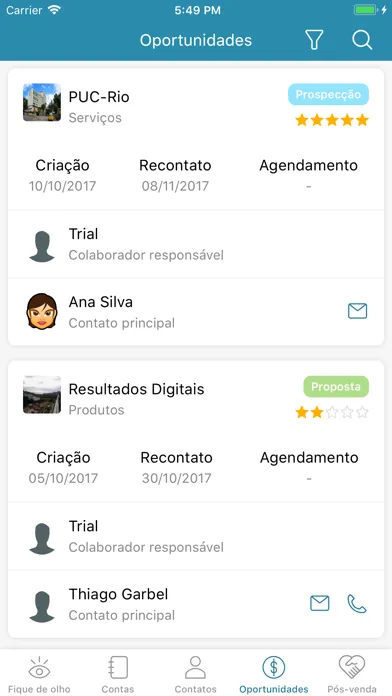 Capturas de pantalla de SMark CRM