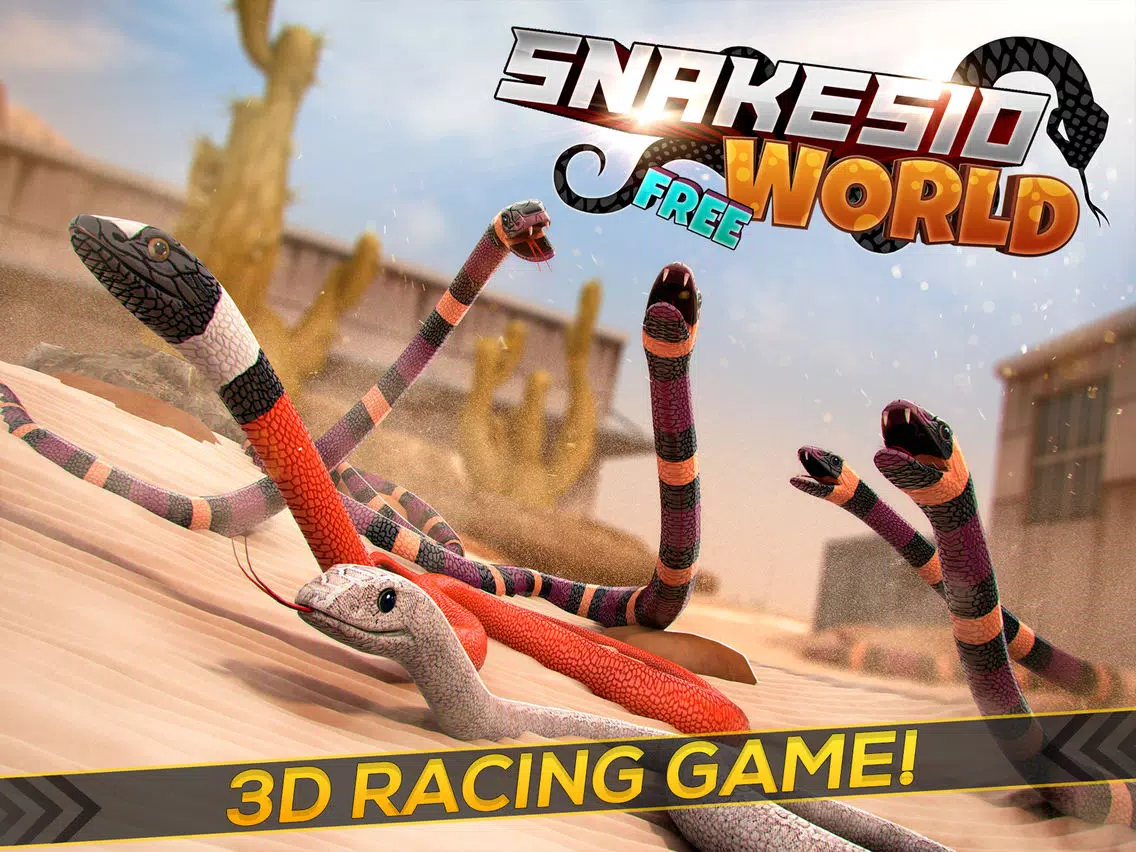 Just Snakes! Snake Dash Fun Worm Racing iPad  스크린샷