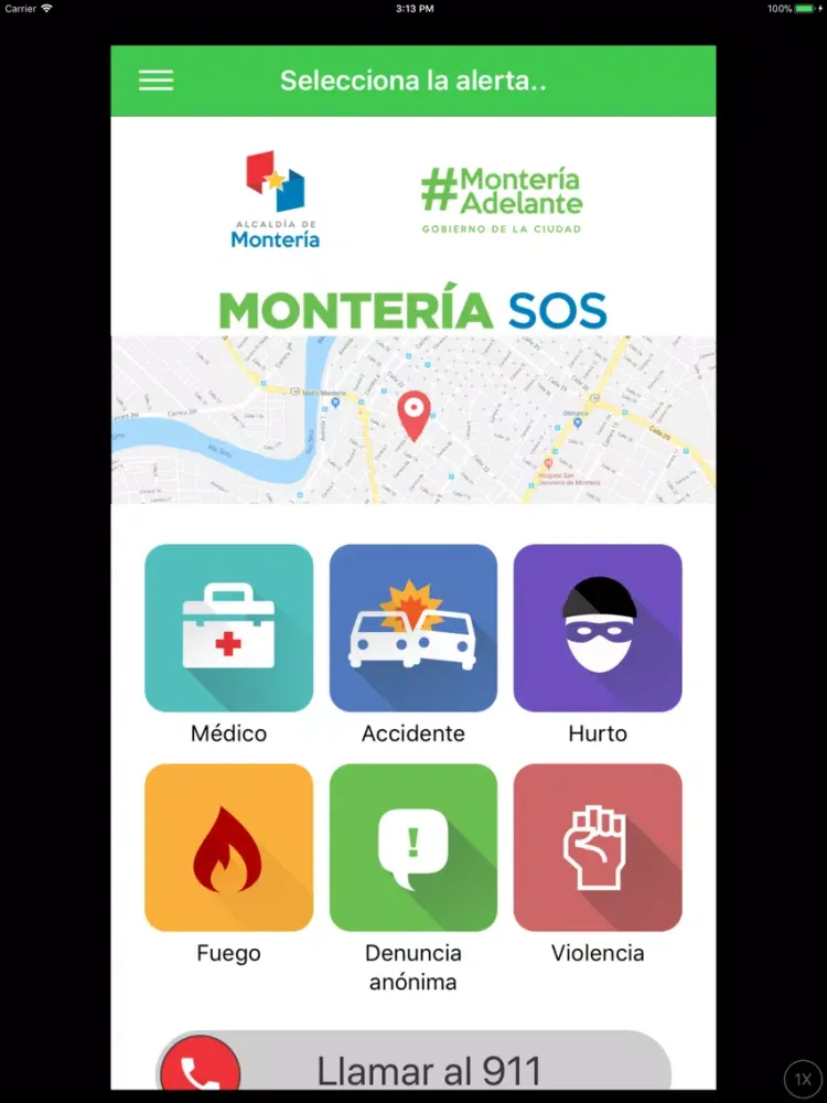 Ảnh chụp màn hình của SOS Montería iPad 
