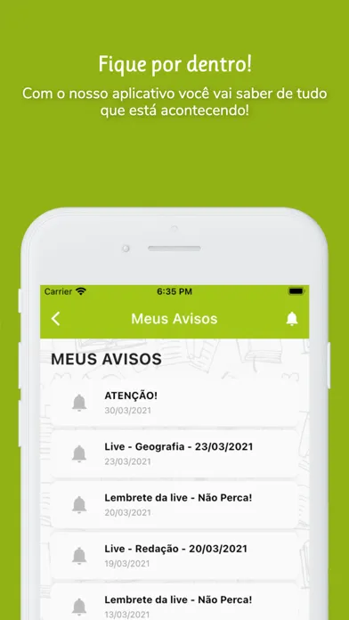 Capturas de tela do Militares Online