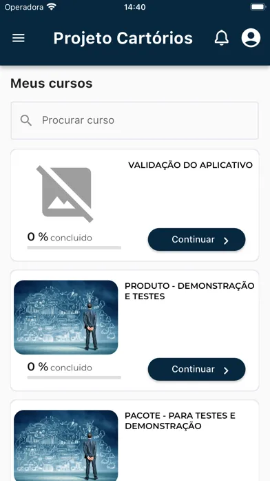 Zrzuty ekranu Projeto Cartórios