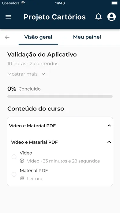 Zrzuty ekranu Projeto Cartórios