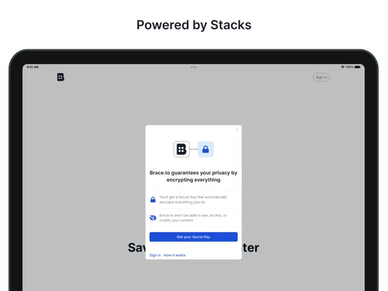 Ảnh chụp màn hình của Brace.to - Bookmark Manager iPad 