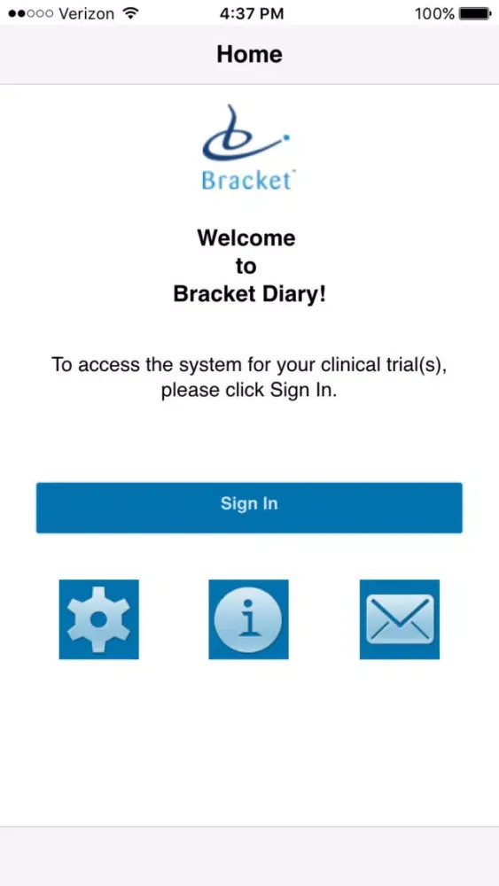 Zrzuty ekranu Bracket Patient Diary