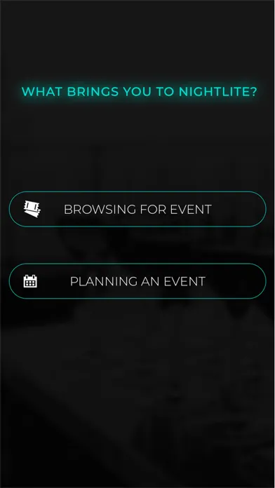 Tangkapan layar Nightlite Events
