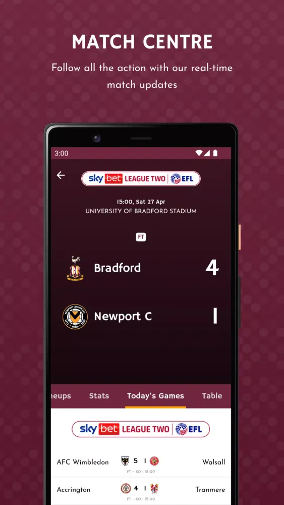 Bradford City AFC Ekran Görüntüleri