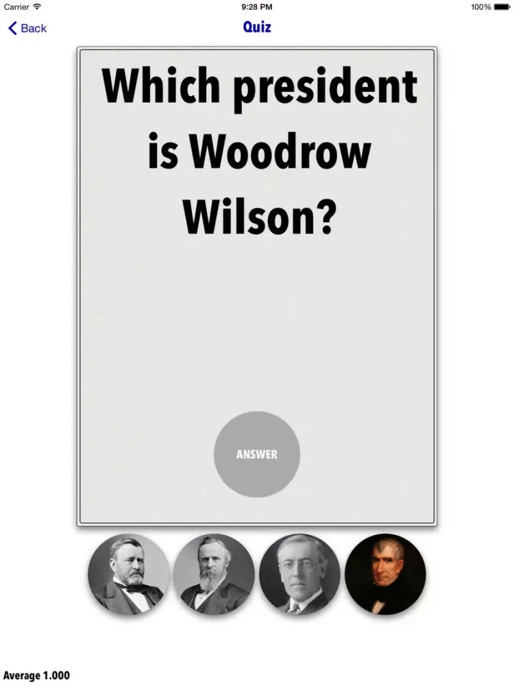 Presidents of the US iPad  স্ক্রিনশট
