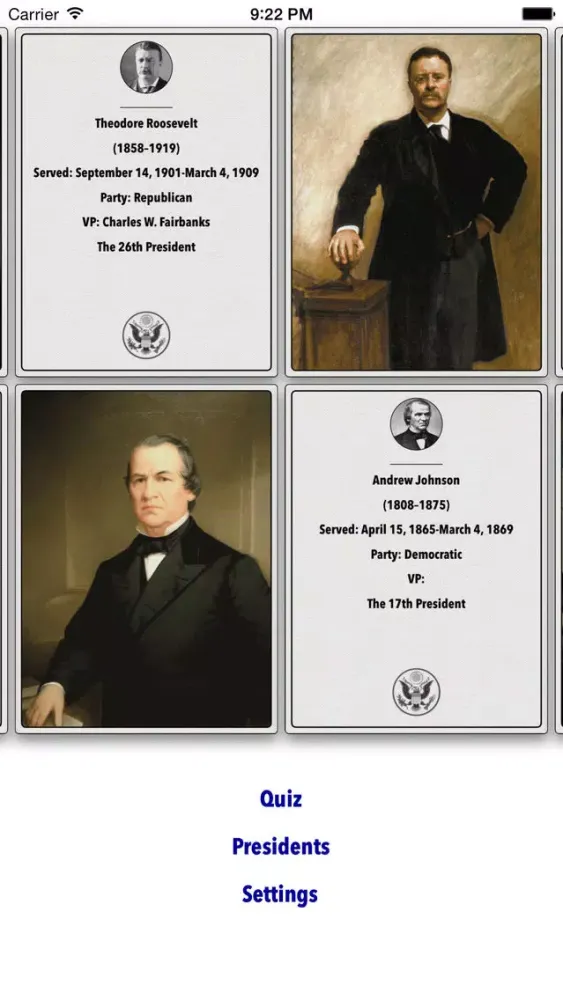 Presidents of the US স্ক্রিনশট