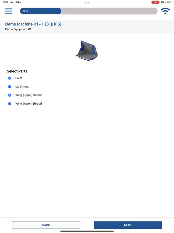 Скриншоты Bradken Inspect iPad 