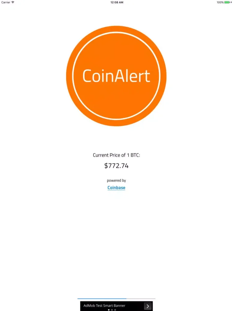 CoinAlert - Bitcoin Price iPad  স্ক্রিনশট