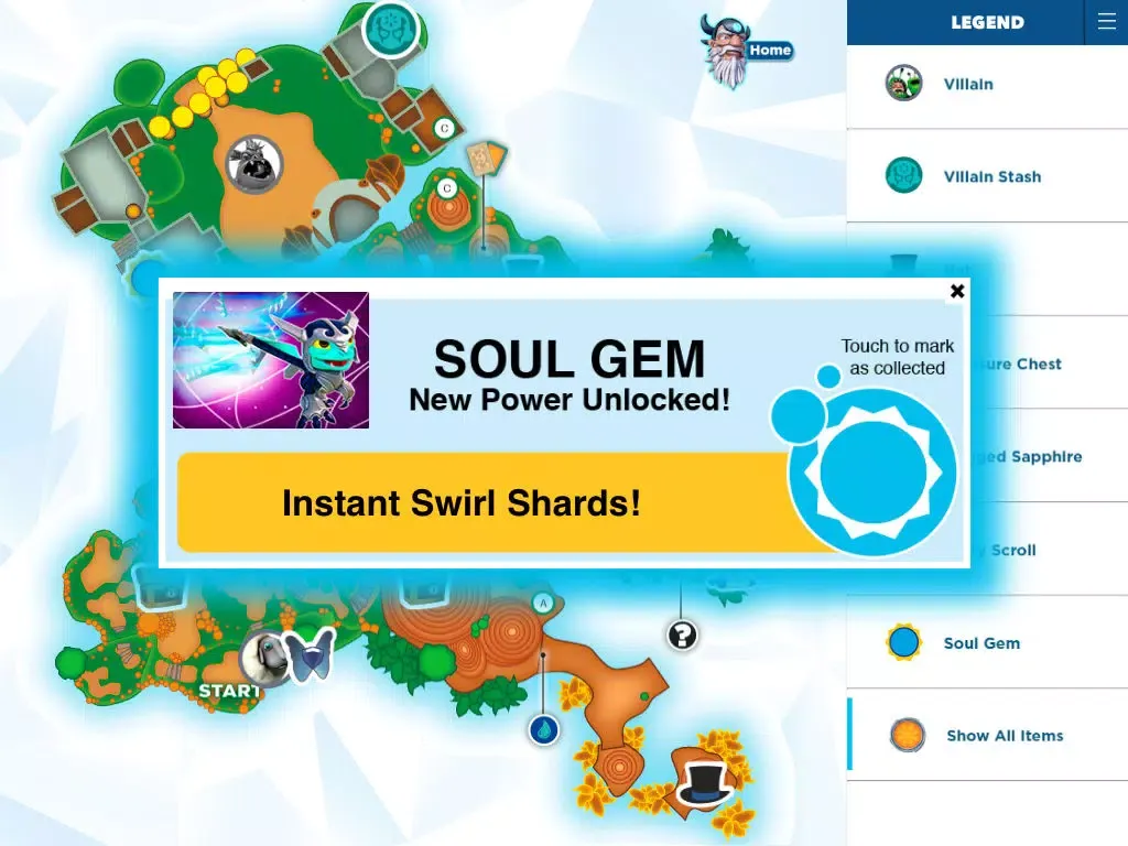 ภาพหน้าจอของ Official Strategy App for Skylanders Trap Team iPad 