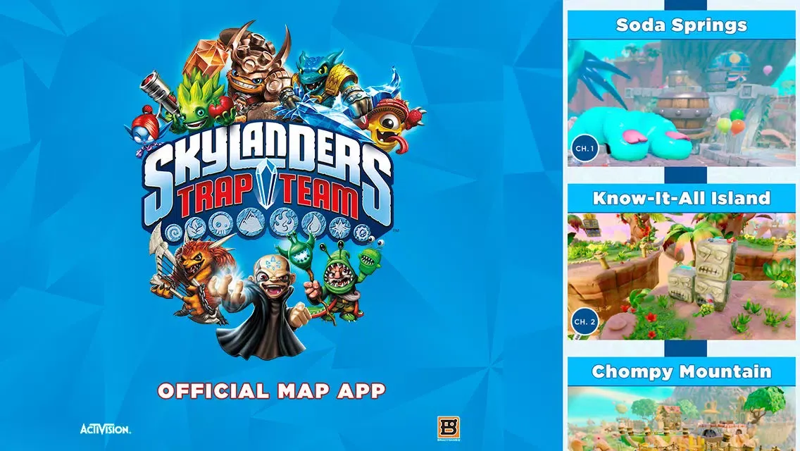 ภาพหน้าจอของ Official Strategy App for Skylanders Trap Team