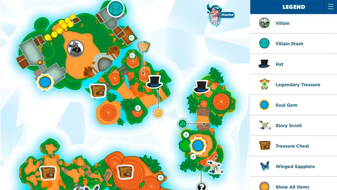ภาพหน้าจอของ Official Strategy App for Skylanders Trap Team