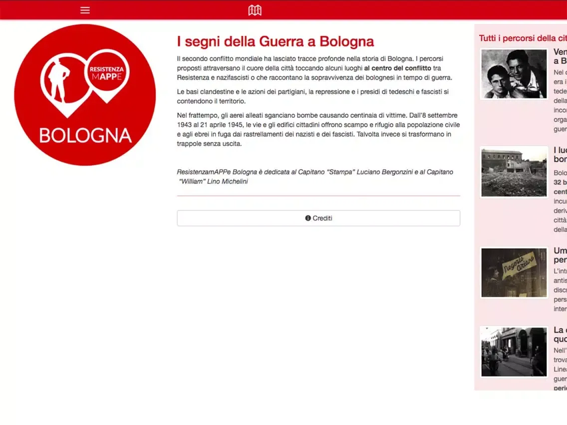 Resistenza mAPPe Bologna iPad  স্ক্রিনশট
