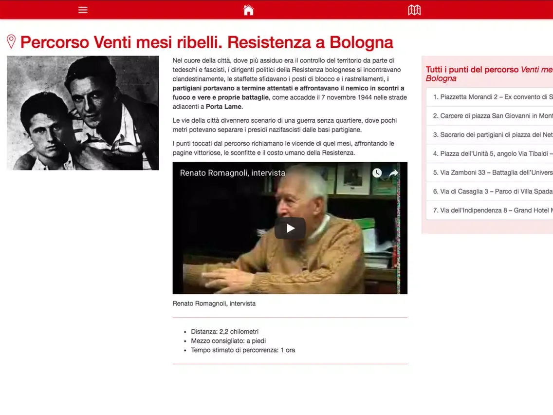 Resistenza mAPPe Bologna iPad  স্ক্রিনশট