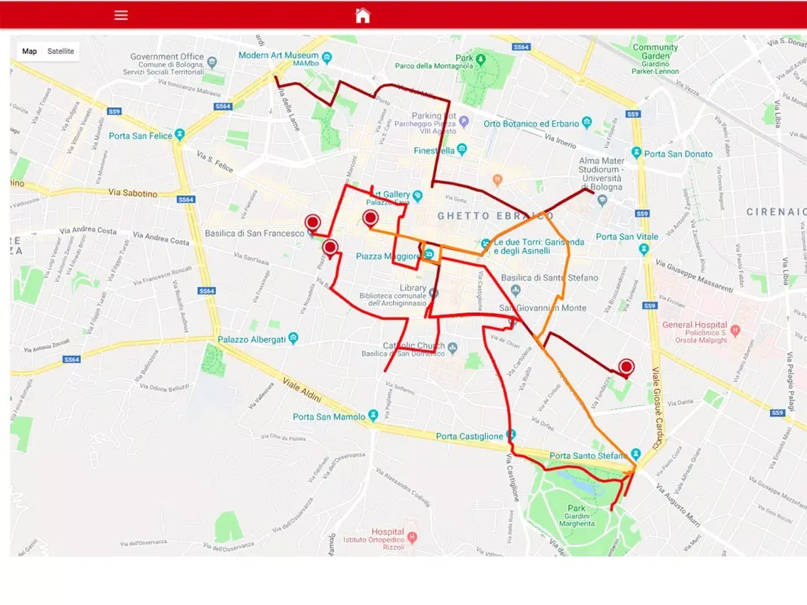 Resistenza mAPPe Bologna iPad  স্ক্রিনশট