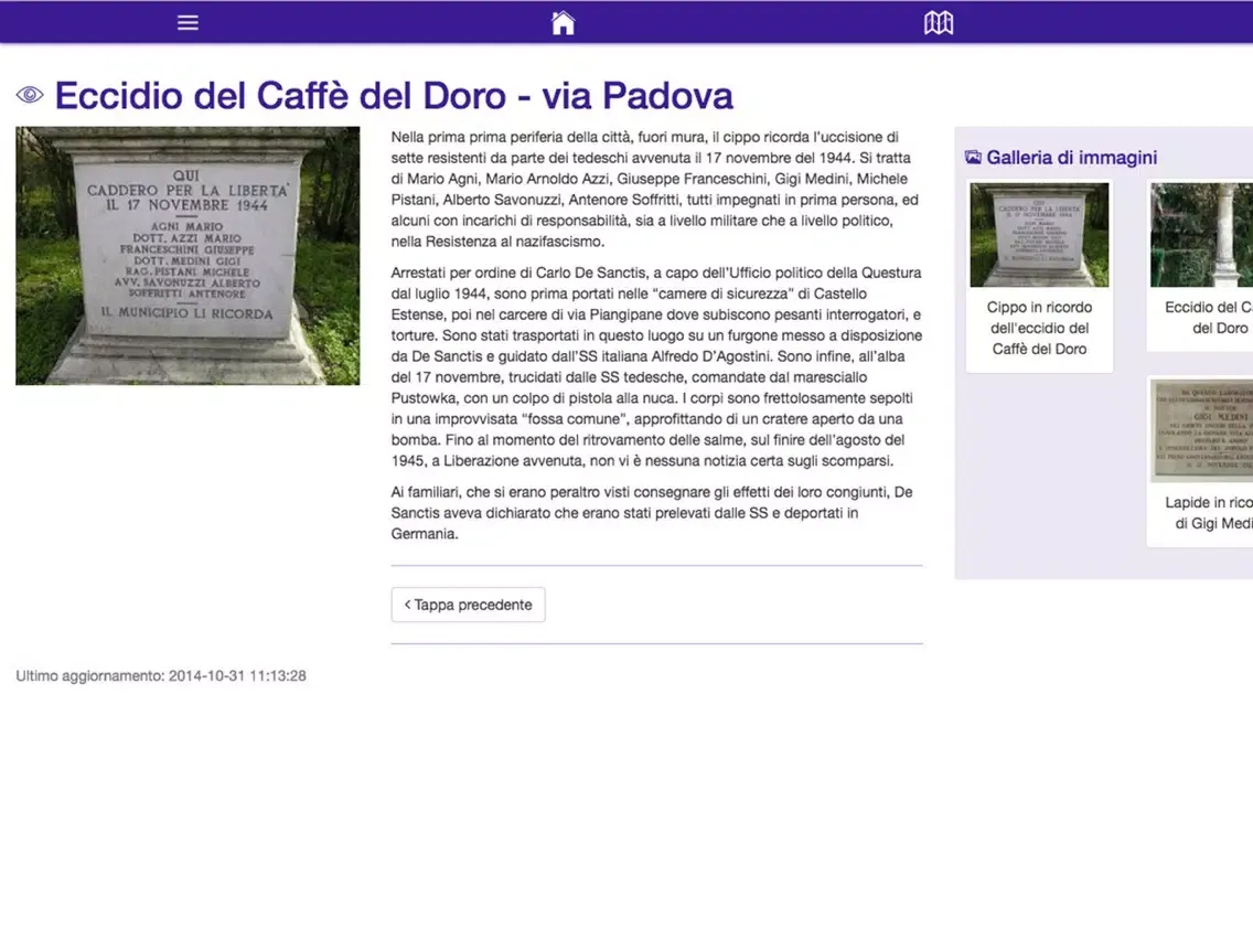 Resistenza mAPPe Ferrara iPad  Screenshots