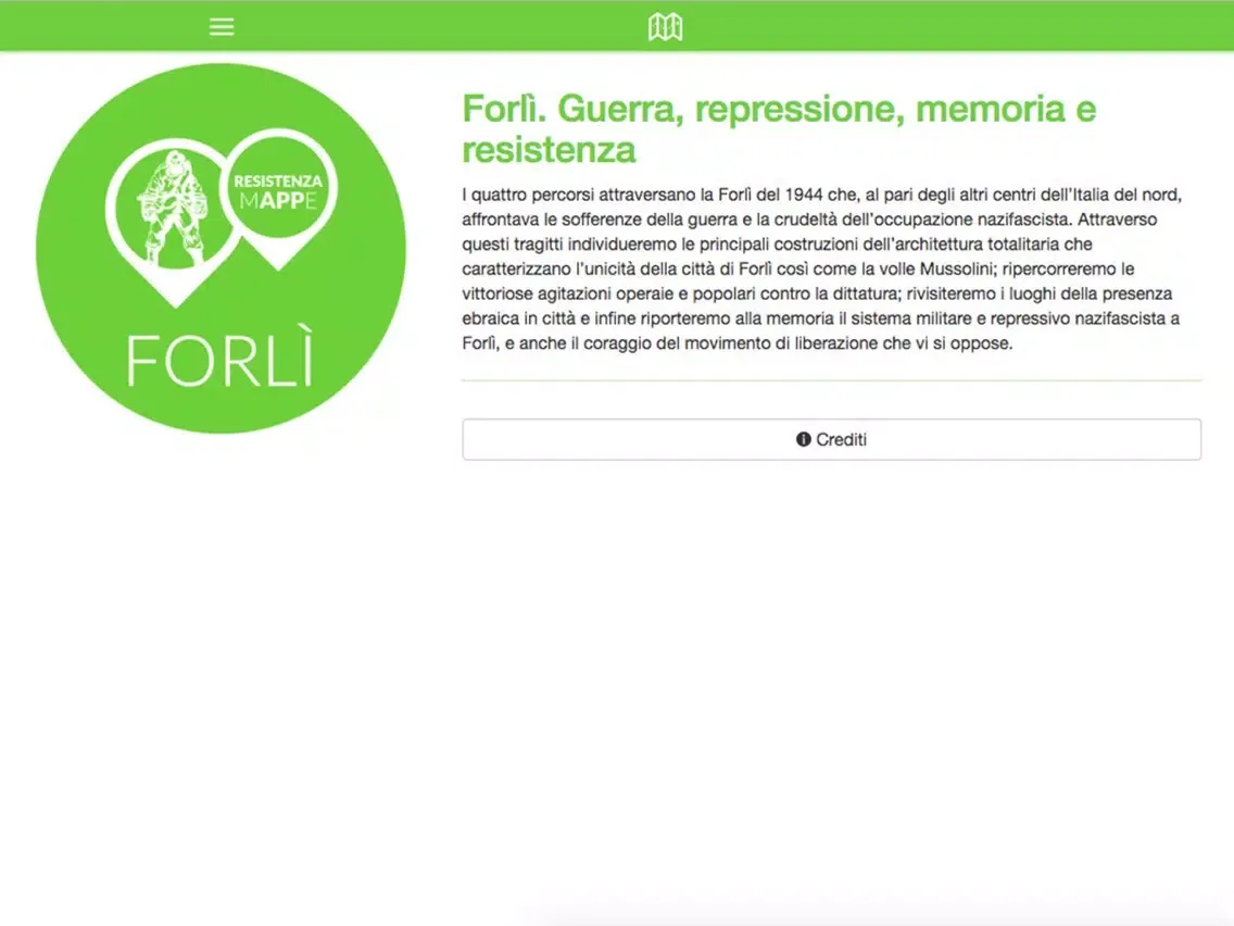 Resistenza mAPPe Forlì iPad  Screenshots