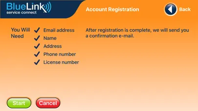 BlueLink Service Connect 스크린샷