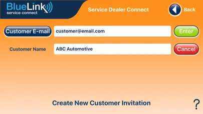 BlueLink Service Connect 스크린샷