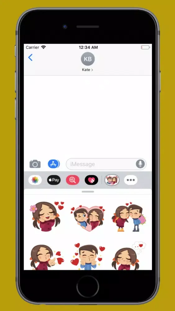 ภาพหน้าจอของ Happy Couple Valentine Sticker