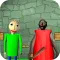 Green Baldi and Red Granny
