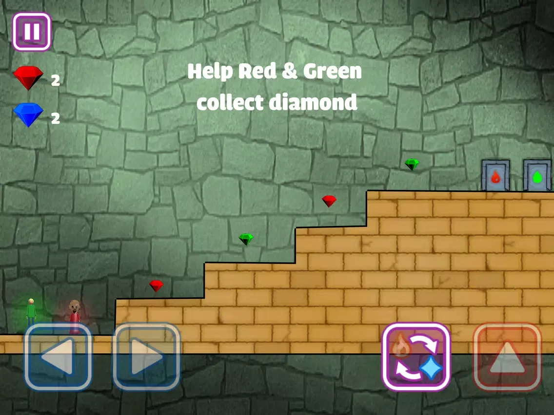 Tangkapan skrin Green Baldi and Red Granny iPad 