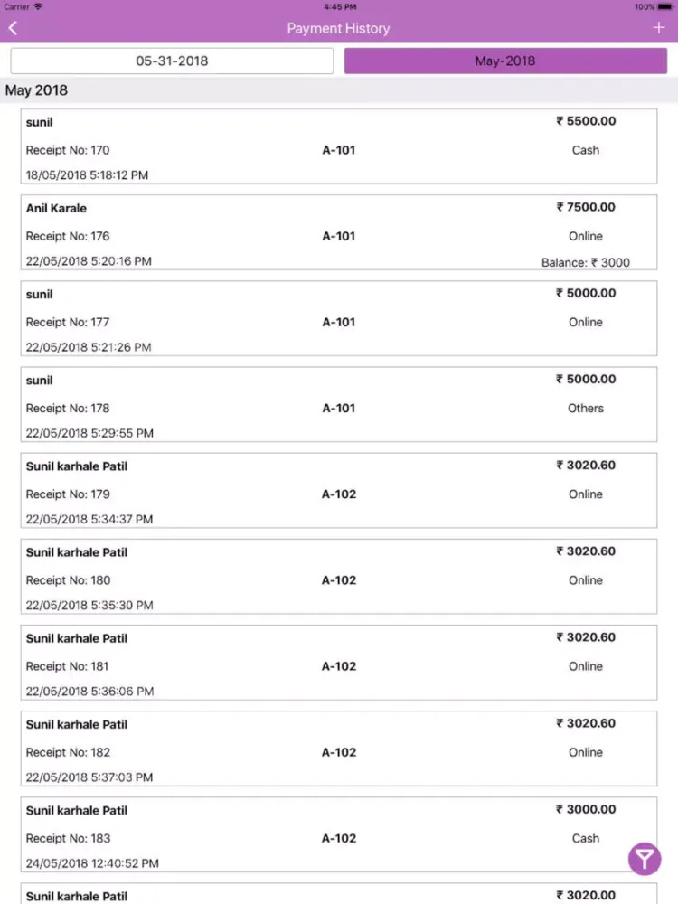 Flash Homes -PG/Hostel Manager iPad  Screenshots