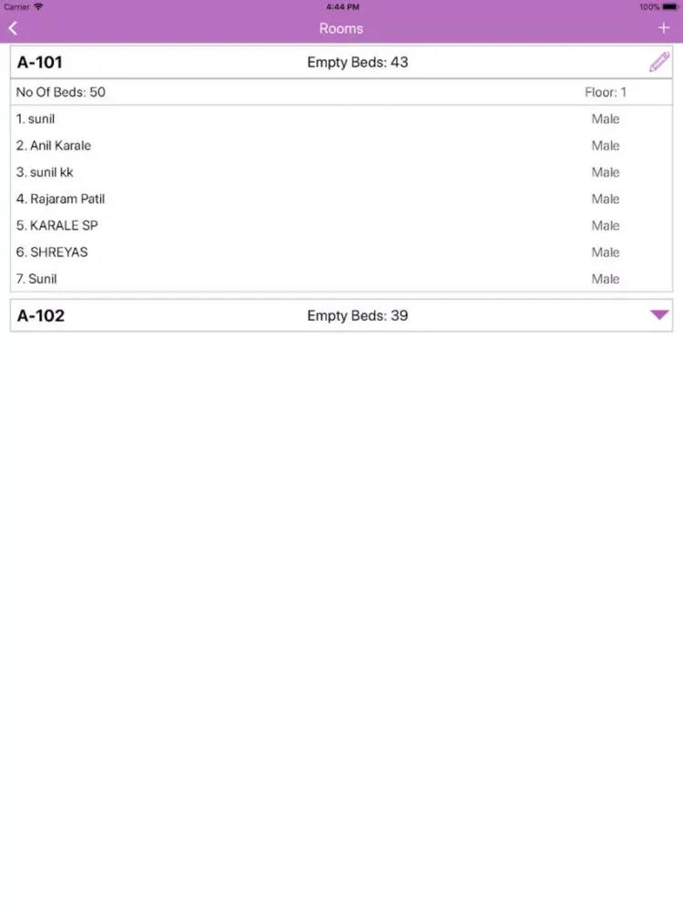 Flash Homes -PG/Hostel Manager iPad  Screenshots