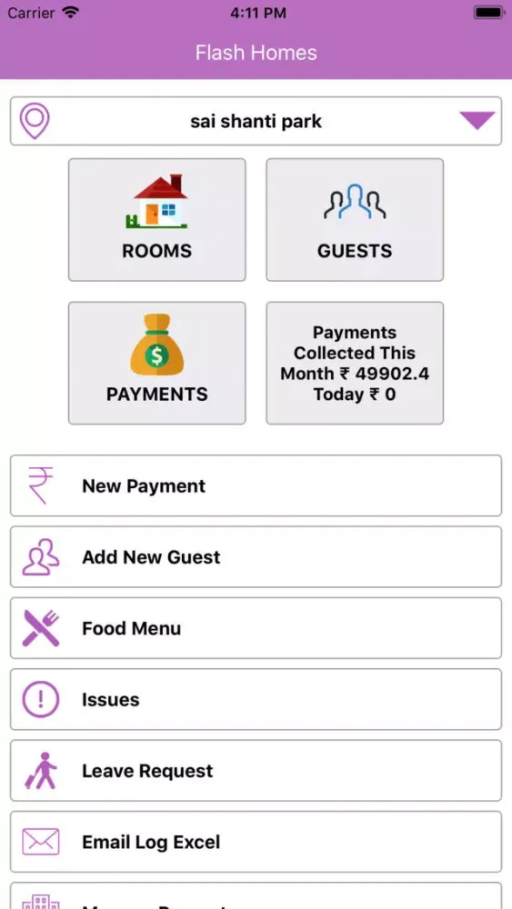 Flash Homes -PG/Hostel Manager Screenshots